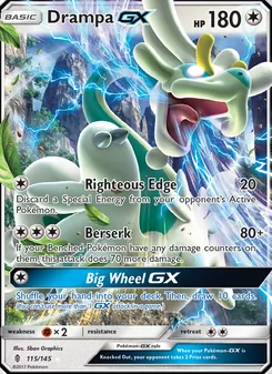 Drampa GX — Guardians Rising #115, 2017. Illustrated by 5ban Graphics.