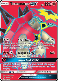 Turtonator GX — Guardians Rising #131, 2017. Illustrated by 5ban Graphics.