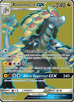 Kommo-o GX — Guardians Rising #141, 2017. Illustrated by 5ban Graphics.