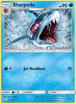 Sharpedo — Guardians Rising #28, 2017. Illustrated by 5ban Graphics.