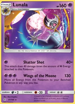 Lunala — Guardians Rising #61, 2017. Illustrated by 5ban Graphics.