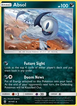 Absol — Guardians Rising #81, 2017. Illustrated by Anesaki Dynamic.