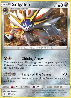 Solgaleo — Guardians Rising #87, 2017. Illustrated by 5ban Graphics.