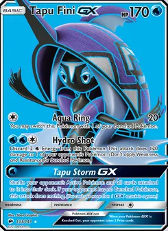 Tapu Fini GX — Burning Shadows #133, 2017. Illustrated by 5ban Graphics.