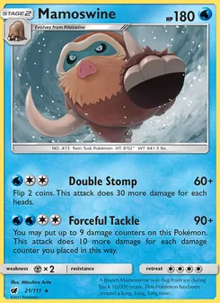 Mamoswine — Crimson Invasion #21, 2017. Illustrated by Mitsuhiro Arita.