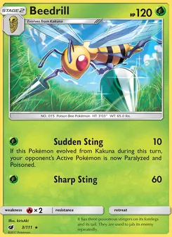 Beedrill — Crimson Invasion #3, 2017. Illustrated by kirisAki.
