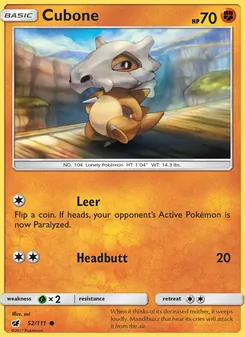 Cubone — Crimson Invasion #52, 2017. Illustrated by sui.