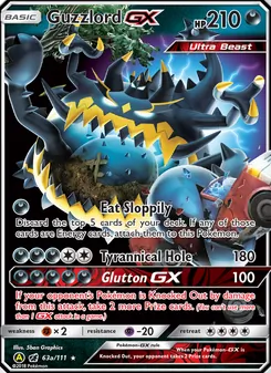 Guzzlord-GX — Crimson Invasion #63a, 2017. Illustrated by 5ban Graphics.