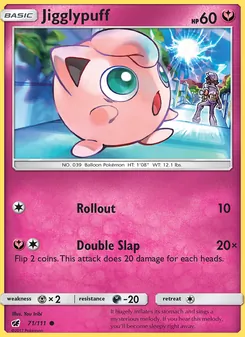 Jigglypuff — Crimson Invasion #71, 2017. Illustrated by You Iribi.