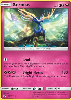 Xerneas — Crimson Invasion #73, 2017. Illustrated by sui.