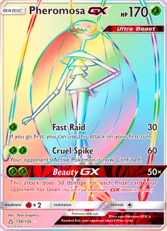 Pheromosa GX — Ultra Prism #158, 2018. Illustrated by 5ban Graphics.