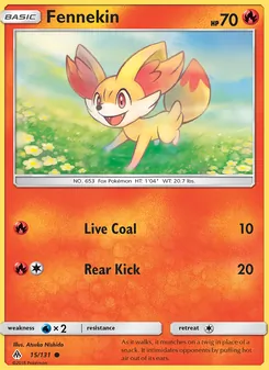 Fennekin — Forbidden Light #15, 2018. Illustrated by Atsuko Nishida.