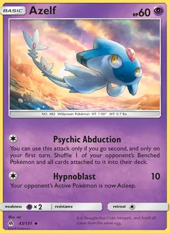 Azelf — Forbidden Light #43, 2018. Illustrated by sui.
