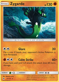 Zygarde — Forbidden Light #72, 2018. Illustrated by Mitsuhiro Arita.