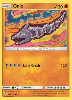 Onix — Lost Thunder #109, 2018. Illustrated by Tomokazu Komiya.