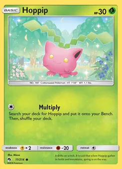 Hoppip — Lost Thunder #11, 2018. Illustrated by Mizue.