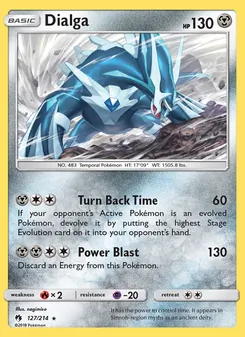 Dialga — Lost Thunder #127, 2018. Illustrated by nagimiso.