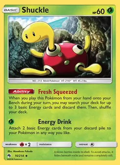 Shuckle — Lost Thunder #16, 2018. Illustrated by Masakazu Fukuda.