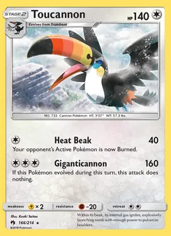 Toucannon — Lost Thunder #166, 2018. Illustrated by Kouki Saitou.