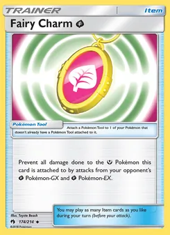 Fairy Charm Grass — Lost Thunder #174, 2018. Illustrated by Toyste Beach.