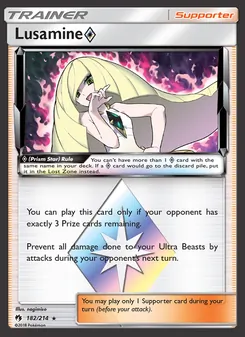 Lusamine ◇ — Lost Thunder #182, 2018. Illustrated by nagimiso.