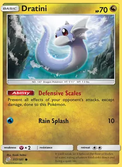 Dratini — Team Up #117, 2019. Illustrated by Kouki Saitou.