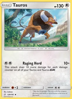 Tauros — Team Up #129, 2019. Illustrated by kodama.