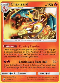 Charizard — Team Up #14, 2019. Illustrated by Masakazu Fukuda.