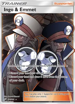 Ingo & Emmet — Team Up #176, 2019. Illustrated by Megumi Mizutani.