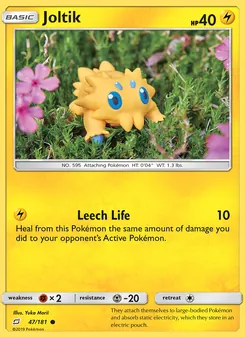 Joltik — Team Up #47, 2019. Illustrated by Yuka Morii.