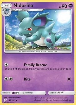 Nidorina — Team Up #55, 2019. Illustrated by Kagemaru Himeno.