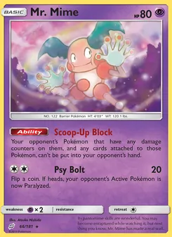 Mr. Mime — Team Up #66, 2019. Illustrated by Atsuko Nishida.