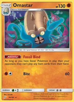 Omastar — Team Up #76, 2019. Illustrated by kirisAki.