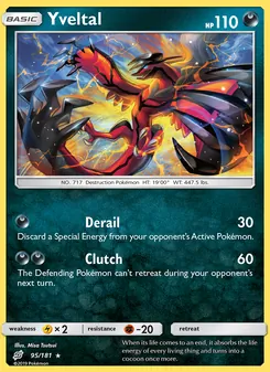 Yveltal — Team Up #95, 2019. Illustrated by Misa Tsutsui.