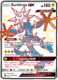 Xurkitree-GX — Hidden Fates Shiny Vault #SV58, 2019. Illustrated by 5ban Graphics.