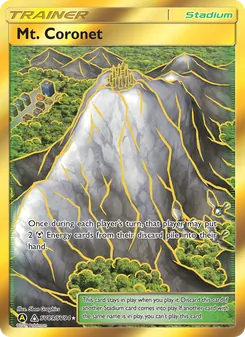 Mt. Coronet — Hidden Fates Shiny Vault #SV89, 2019. Illustrated by 5ban Graphics.