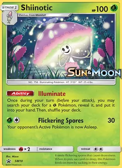 Shiinotic — SM Black Star Promos #SM10, 2017. Illustrated by Mizue.