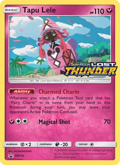 Tapu Lele — SM Black Star Promos #SM152, 2017. Illustrated by HYOGONOSUKE.