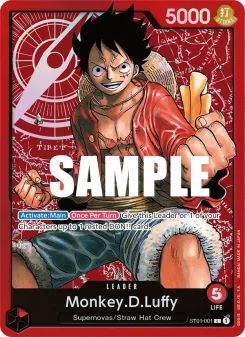 One Piece card ST01-001 artwork