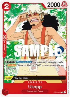One Piece card ST01-002 artwork