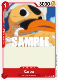 One Piece card ST01-003 artwork