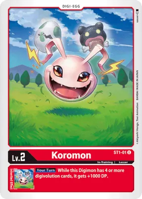 Koromon, Digimon card ST1-01