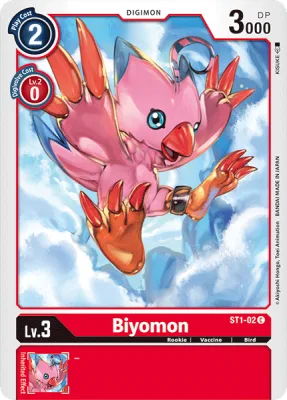 Biyomon, Digimon card ST1-02