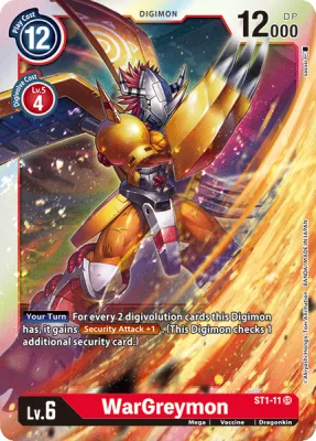 WarGreymon, Digimon card ST1-11
