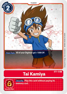 Tai Kamiya, Digimon card ST1-12