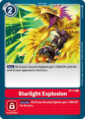Starlight Explosion, Digimon card ST1-14