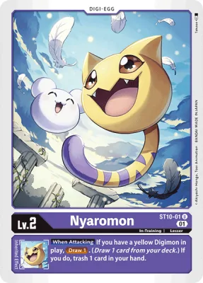 Nyaromon, Digimon card ST10-01