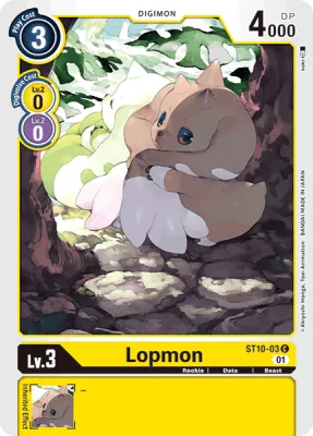 Lopmon, Digimon card ST10-03