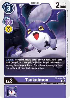 Tsukaimon, Digimon card ST10-08
