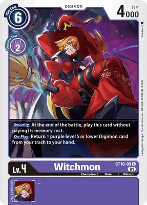 Witchmon, Digimon card ST10-09
